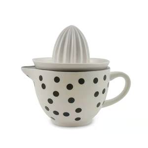 अनुकूलित सिरेमिक हाथ प्रेस फल जूसर सिरेमिक नींबू अर्क थोक स्टोनवेयर नारंगी रस निचोड़ - Product Image 5