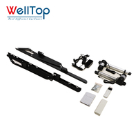 Kit de Mécanisme de Lit Électrique Intelligent avec Télécommande et Système de Charnières Pliantes Motorisées Noires pour Canapé et Accessoires de Mobilier Personnalisés