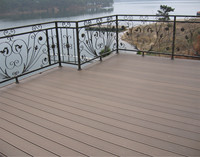 Planches de terrasse en WPC durables 21x145mm pour jardin extérieur