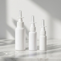 Flacon pulvérisateur vide de haute qualité 10ml 20ml 30ml avec pompe à brume fine, récipient pour nettoyant, flacon pulvérisateur nasal en plastique