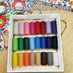 <strong>Cotton</strong> 5mm Braided <strong>Cotton</strong> Cords Custom Color <strong>Cotton</strong> Rope Soft Piping Cord - Product Image 2