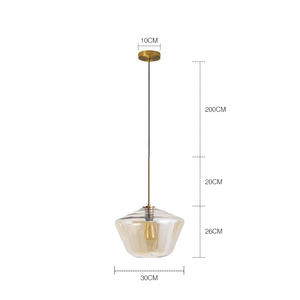 Lámpara de Araña Industrial de Cristal para Comedor, Cocina, Loft, Restaurante, <span class=keywords><strong>Bar</strong></span>, Decoración, Lámpara Colgante - Product Image 5