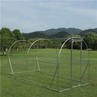 Gallinero de metal resistente, fácil montaje, patio trasero al aire libre, uso en granja, jaula para aves de corral