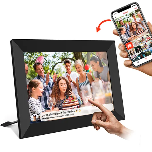 Smart Wifi Touchscreen digitaler Bilderrahmen 8 Zoll automatisch drehen Foto rahmen mit Cloud-App Fotos frei teilen