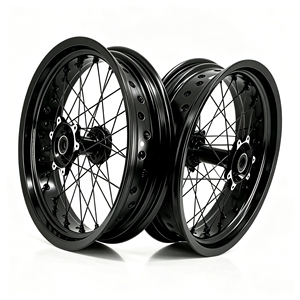 Roues Supermoto en aluminium CNC de 17 pouces, jantes bicolores bleues pour Yamaha YZ <span class=keywords><strong>YZF</strong></span> YZX 125 <span class=keywords><strong>250</strong></span> 450, kit de conversion pour moto tout-terrain - Product Image 6