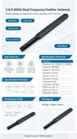 Antenne 5dBi WIFI 4G LTE 4 bandes avec connecteur SMA mâle, montage sur base, antenne de routeur WIFI haute performance pour bateau