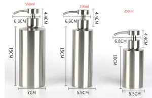 304 Roestvrijstalen Handzeepdispenser Van Schuim-Keramische Schuimende Zeepdispenser Met Verwijderbare Pomp Voor Keukenhandwasdispenser