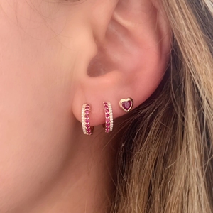 Aretes Huggie Hoop CANNER, Estilo Hip Hop, Plata de Ley 925, Chapados en Oro, Pequeños, 18K, 14K, Sólidos, Personalizados - Product Image 4
