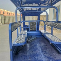 Triciclo Eléctrico de Alta Potencia para Adultos, Semi-cubierto, con Protección contra la Lluvia y el Sol, para Carga