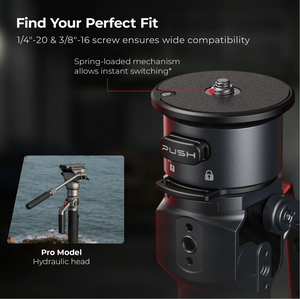 Monopié Trípode de Fibra de Carbono <span class=keywords><strong>SmallRig</strong></span> 5565 (175 cm de Altura, 5 kg de Carga, 2.5 kg de Peso) con Cabezal Hidráulico para Video - Product Image 6