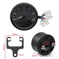 JBLAY Baru Universal Sepeda Motor 12000RPM LCD Speedometer Odometer Tachometer 1-4 Silinder Pengukur Digital Kit Retrofit/Upgrade