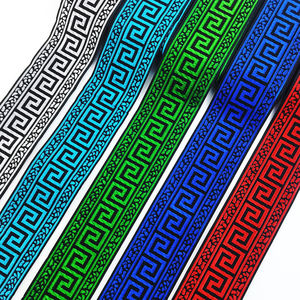 공장 핫 세일 빈티지 자카드 리본 다마스크 그리스 키 패턴 - Product Image 2