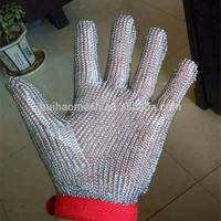 Gants en maille d'acier inoxydable de qualité alimentaire résistants aux coupures pour la découpe de viande, protection de sécurité pour boucher