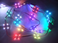 12V 4LED 5050 RGB WS2801 Pixel Carré DMX 35x35mm Étanche SMD5050 LED Modules Nouvelle Génération LED Pixel