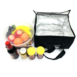 ICEMI Aluminium Foil Lunch Bottle Can Wine Pizza Insulated Delivery Cooler Bag for Picnic Office Work