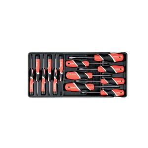 Yato <b>Screwdriver</b> <b>Set</b> 13 Pc Flat Head Chromium Vanadium Steel Anti Slip Handle Diy Tool Kit - Product Image 1