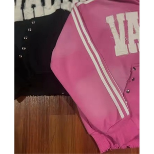 Sweat à capuche zippé vintage délavé OEM pour homme, avec strass personnalisés et broderie vieillie effet délavé à l'acide - Product Image 3