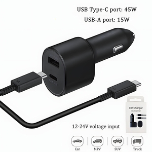<span class=keywords><strong>Cargador</strong></span> de Pared Doble PD de 45 W y 15 W con 2 Puertos EP L5300 USB C para Automóvil, Compatible con <span class=keywords><strong>Samsung</strong></span> S23 S22 S22 A14 <span class=keywords><strong>5G</strong></span> A04E A54 <span class=keywords><strong>5G</strong></span> <span class=keywords><strong>A34</strong></span> - Product Image 3