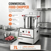 Picadora de Carne Eléctrica Comercial de Acero Inoxidable, Máquina Picadora de Carne con Capacidad de 15L, Motor de Cobre Puro de Alta Eficiencia para