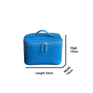 Personalised Latest New Fashionable Large <strong>Makeup</strong> Cosmetic <strong>Bag</strong> Lizard Pattern Multi-Functional Toiletry <strong>Bag</strong> <strong>with</strong> Handle for Women - Product Image 5