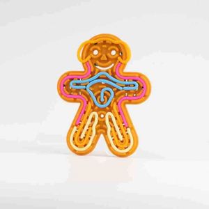 ของเล่นเสริมพัฒนาการเด็กทำมือ ชุดของเล่นคลายเครียดธีมคริสต์มาส ตุ๊กตาขนมปังขิง บอร์ดกิจกรรมสัมผัสซิลิโคน - Product Image 2