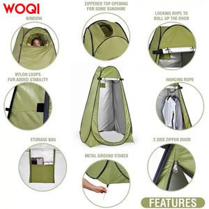 Abri <span class=keywords><strong>de</strong></span> pluie <span class=keywords><strong>pliable</strong></span>, léger, facile à installer, robuste, avec fenêtre, Woqi - Product Image 5