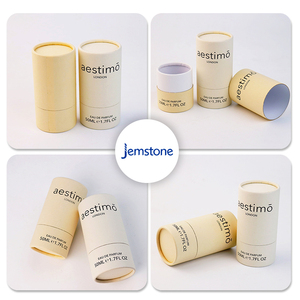 Caja de embalaje de cilindro con logotipo impreso de tamaño personalizado, embalaje de tubo de papel Kraft personalizado - Product Image 6