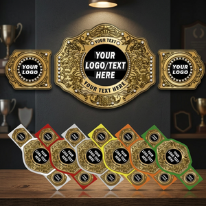 Ceintures de titre de championnat en cuir personnalisées haut de gamme confortables personnalisées pour Jiu-Jitsu MMA Taekwondo Aikido Karaté Samurai - Product Image 1