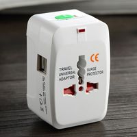 Adaptateur de voyage international Prise électrique Prise de courant Chargeur USB Convertisseur universel pour UE Royaume-Uni États-Unis Australie Adaptateur de voyage universel