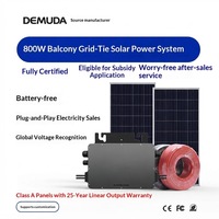 Mini Système Solaire pour Balcon 800W 1000W Kit de Panneaux Solaires avec Stockage de Batterie Système Solaire Plug and Play
