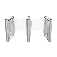 Torniquete de alta velocidad con control de acceso RFID, antipersonas que se acercan por detrás, puerta de seguridad con reconocimiento facial y servomotor para estaciones y gimnasios.
