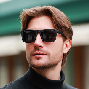 Gafas de Sol Polarizadas Rectangulares para Hombre P1903, Montura Completa, UV400, Gafas de Sol para Conducir - Product Image 1