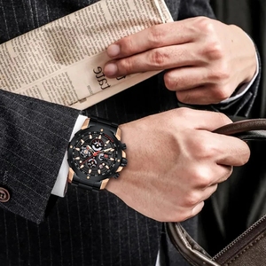 MINI FOCUS MF0401Gนาฬิกาผู้ชายแฟชั่นChronographกีฬานาฬิกาแบรนด์หรูสายเหล็กควอตซ์นาฬิกาReloj Hombre - Product Image 5