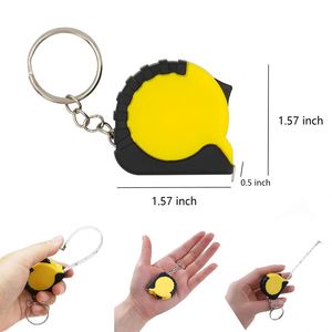 Promotional Gifts Mini 1M/3FT Steel Tape Measure <b>Keychain</b> with <b>Custom</b> Logo ABS Material Durable & Lightweight Sports Style - Product Image 2