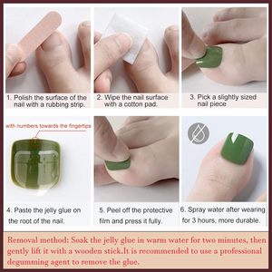 <span class=keywords><strong>Uñas</strong></span> Acrílicas Hechas a Mano para los Pies, de Alta Calidad, en <span class=keywords><strong>Blanco</strong></span> y Negro, Diseño de Cobertura Completa <span class=keywords><strong>con</strong></span> Pegamento, Forma Cuadrada Corta, Venta al Por Mayor - Product Image 5