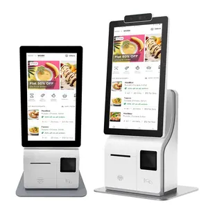 Sistema de pago automático para quioscos, gran oferta, 15,6 pulgadas, autoservicio de mantenimiento de comida