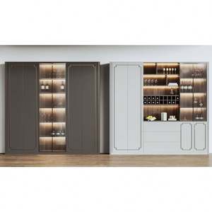 Fabricante de Muebles Modernos de Lujo, Gabinete para Vinos de Diseño Moderno de Alta Calidad, Gabinetes de Ratán Natural y Muebles para el Hogar de China - Product Image 4