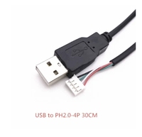 USB 1.25/PH2.0/XH2.54-4P DuPont adaptör uzatma kablosu dokunmatik ekran kablo USB Terminal veri kablosu