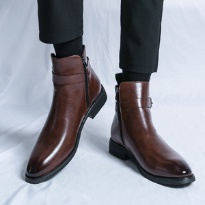<span class=keywords><strong>Botas</strong></span> <span class=keywords><strong>de</strong></span> <span class=keywords><strong>Invierno</strong></span> 2024 para <span class=keywords><strong>Hombre</strong></span>, <span class=keywords><strong>Botas</strong></span> <span class=keywords><strong>de</strong></span> Caña Alta con Parte Superior <span class=keywords><strong>de</strong></span> Cuero, Plantilla <span class=keywords><strong>de</strong></span> Goma PU, Nuevo Modelo - Product Image 4