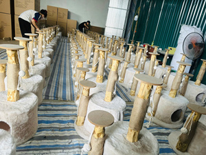 FEDERAL Modern <b>Cat</b> <b>Tree</b> <b>Wooden</b> Base Sisal Rope Activity Furniture for Indoor <b>Cats</b> OEM ODM Custom Design Bulk Wholesale - Product Image 5