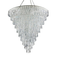 Lustre en acrylique perlé de luxe sur mesure pour hôtel, villa, salle de banquet, centre commercial, décoration de mariage