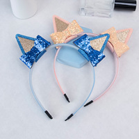 Vente en gros Bandeaux Blueys Bandeaux à paillettes et nœuds de bingo pour femmes et filles Bandeau à oreilles de chat