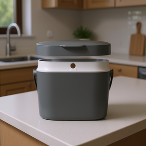 Oxo Komposteimer Good Grips 10 Liter Kitchen Compost <b>Bin</b> With <b>Lid</b> And Handles - Product Image 3