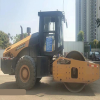 Compacteur de sol durable à tambour unique SSR220AC-8H à haute efficacité pour la construction d'autoroutes et le nivellement du sol
