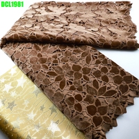Nouveau Tissu en Dentelle Guipure Africaine à Cordon Brodé pour Mariage, Vêtement Nigérian pour Femme, Dentelle Bordeaux