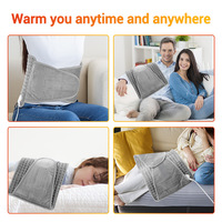 Ceinture chauffante électrique portable et pliable pour le bas du dos, thermostat multi-niveaux, chauffe-taille pour la maison et le bureau