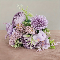 Fabrik-Großhandel Künstlicher Blumenstrauß Seiden-Pfingstrosen-Chrysanthemen-Mischbouquet Hochzeits-Tischdekoration Heim-Deko Kunstblumen
