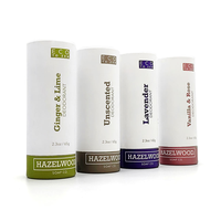 Tube en carton recyclable personnalisé vide pour baume à lèvres 15ml 30ml 50ml 75g et emballage de stick déodorant à poussoir