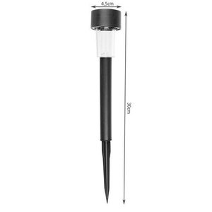 Solar Garden Lights Set Of 10 Black Led Outdoor <b>Pathway</b> <b>Lighting</b> <b>For</b> Yard And Lawn Decoration - Product Image 2