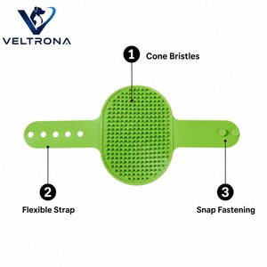 <span class=keywords><strong>Brosse</strong></span> de toilettage pour chat avec sangle en silicone, coussin de grattage à poils coniques, pour l'élimination des poils, protection d'angle, 4 couleurs, 40g - Product Image 4